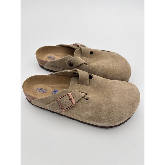 Birkenstock Boston Taupe Size 7 US / 38 EU NEW with box - Picture 2 of 7